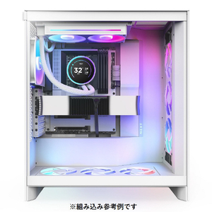 NZXT 簡易水冷CPUクーラー 120mm シングルフレームファン採用 KRAKEN Elite (2024)  F240 RGB CORE ホワイト RL-KR24E-W2-イメージ5