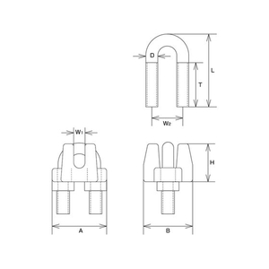 水本機械製作所 ステンレス ワイヤークリップ SUS316 使用ロープ径8mm 834M82317.5 FC319FG-1132984-イメージ3