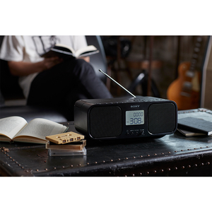 SONY CDラジオカセットレコーダー ブラック CFD-S401 B-イメージ4