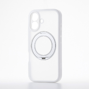 エレコム iPhone 17 ハイブリッドケース 極限 MAGKEEP スタンド ホワイト PM-A25AMGSTKMWH-イメージ1