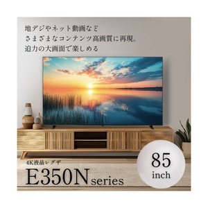 TVS REGZA 85V型4Kチューナー内蔵4K対応液晶テレビ E350N series 85E350N-イメージ2