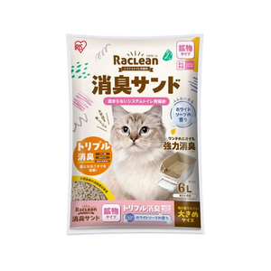 アイリスオーヤマ システムトイレ用猫砂 消臭サンド鉱物 大 ホワイトソープ 6L FC922TE-S-SKL6S-イメージ1