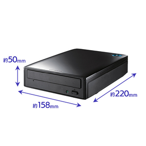 I・Oデータ USB Type-C対応 外付型ブルーレイドライブ BRD-UC16XZ/HA-イメージ2