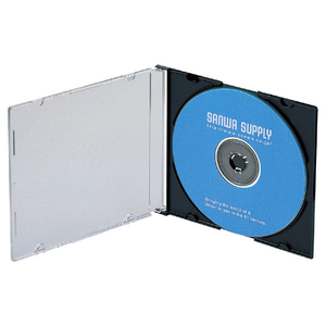 サンワサプライ Blu-ray・DVD・CDケース(スリムタイプ・100枚セット) ブラック FCD-PU100MBKN-イメージ2