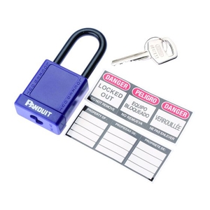 パンドウイットコーポレーション ロックアウト用非電導性パドロック 紫 FC775FU-8146554-イメージ3