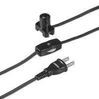 エルパ コード付ソケット ブラック KP-M1215NH(BK)