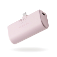 エレコム 折り畳み式直挿しモバイルバッテリー(USB Type-Cプラグ/5000mAh) ピンク DE-C57L-5000PN