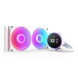 NZXT 簡易水冷CPUクーラー 140mm シングルフレームファン採用 KRAKEN Elite (2024)  F280 RGB CORE ホワイト RL-KR28E-W2-イメージ1