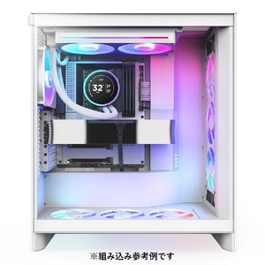 NZXT 簡易水冷CPUクーラー 140mm シングルフレームファン採用 KRAKEN Elite (2024)  F280 RGB CORE ホワイト RL-KR28E-W2-イメージ5