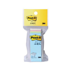 3M ポスト・イット ふせん カラーキューブ 再生紙 75×25mm 5色 10個 FC58641-CP-13-イメージ1