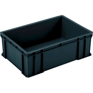 岐阜プラスチック工業 BE型導電性コンテナーB-56導電 ブラック FC124HJ-4231911-イメージ1