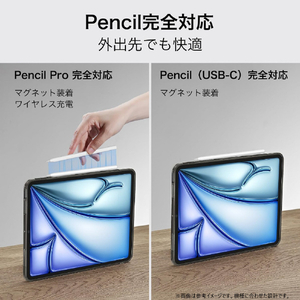 ESR iPad Air 11インチ M2(2024 第6世代)・iPad Air 第5/4世代用Project Zero iPadケース Frosted Black ESR586-イメージ7