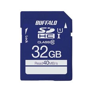 BUFFALO 高速SDHC UHS-Iメモリーカード(32GB) RSDC-032GU1S-イメージ1