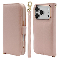 ラスタバナナ iPhone18 Pro/17Pro用 ﾊﾝﾄﾞｽﾄﾗｯﾌﾟ手帳ｹｰｽ ライトピンク 9565IP6BBHSLPK