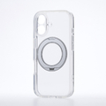 エレコム iPhone 17 ハイブリッドケース 極限 MAGKEEP スタンド シルバー PM-A25AMGSTKSV