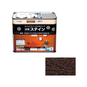アサヒペン 水性ステイン 2L ダークオーク FC208PP-イメージ1