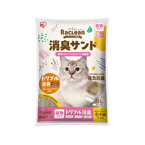 アイリスオーヤマ システムトイレ用猫砂 消臭サンド鉱物 小 6L FC923TE-S-SKS6-イメージ1