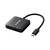 エレコム USB Type-C(TM) - DisplayPort(TM)変換アダプター 2ポート(12cm) ブラック AD-CDP2BK2-イメージ1