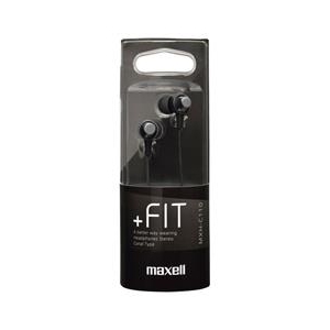 マクセル カナル型インナーイヤーヘッドホン ＋FiT ブラック MXH-C110BK-イメージ2