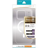 MSソリューションズ iPhone 17 Pro用超透明ハードケース 「MASTER CLEAR mag」 クリア/ホワイト LN-IP25MCMWH