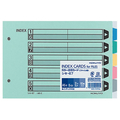 コクヨ カラー仕切カード(ファイル用) A5ヨコ 5山 2穴 10組 F810105-ｼｷ-67
