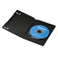 サンワサプライ DVDトールケース(1枚収納・3枚セット) ブラック DVD-TN1-03BKN