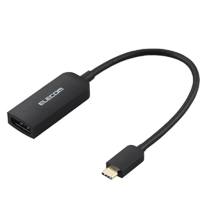 エレコム USB Type-C(TM) - DisplayPort(TM)変換アダプター 1ポート(15cm) ブラック AD-CDPBK3-イメージ1