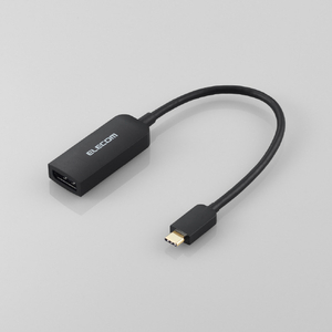 エレコム USB Type-C(TM) - DisplayPort(TM)変換アダプター 1ポート(15cm) ブラック AD-CDPBK3-イメージ2