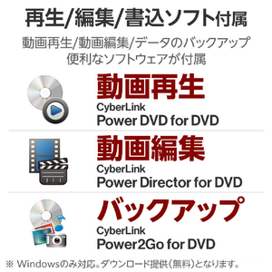 ロジテック USB Type-C対応ポータブルDVD ホワイト LDR-PXA8CU2VWH-イメージ4