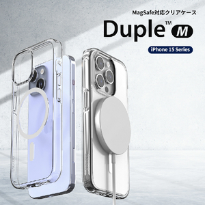 araree iPhone 15 Pro Max用MagSafe対応クリアケース Duple M クリア AR25450I15PM-イメージ3