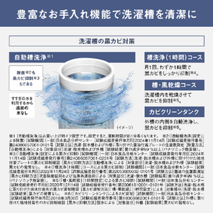 パナソニック 10．0kg全自動洗濯機 e angle select シルバー NA-F10AKE5-S-イメージ13