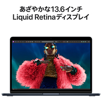 【超美品】MacBook Air 13インチ M3 8コアCPU ミッドナイト 13インチMacBook Air [整備済製品] 8コアCPUと10コアGPUを搭載