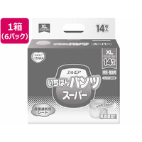 カミ商事 エルモア いちばんパンツスーパー XL 14枚×6パック FCE022U