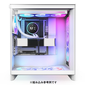NZXT 簡易水冷CPUクーラー 120mm シングルフレームファン採用 KRAKEN Elite (2024)  F360 RGB CORE ホワイト RL-KR36E-W2-イメージ5