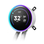 NZXT 簡易水冷CPUクーラー 120mm シングルフレームファン採用 KRAKEN Elite (2024)  F360 RGB CORE ホワイト RL-KR36E-W2-イメージ2