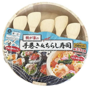 リバティーコーポレーション 我が家の手巻き&ちらし寿司桶 6点セット FCF932M-LD-463-イメージ2