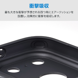 エレコム iPhone 17 Pro ハイブリッドケース 極限 MAGKEEP スタンド ブラック PM-A25CMGSTKMBK-イメージ4