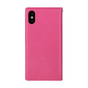 HANSMARE iPhone XS/X用手帳型スタンディングケース ピンク HAN10450I8-イメージ2