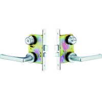 美和ロック MIWA/木製ドア用レバーハンドル錠 WLA50-1 シリンダーU9バックセット FC585FB-4497635