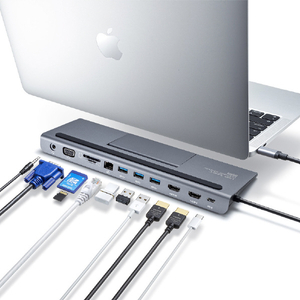 サンワサプライ USB Type-Cドッキングステーション(HDMI/VGA対応) USB-CVDK8-イメージ2