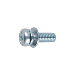 トラスコ中山 TRUSCO　ナベ頭組込ネジ　三価白P－4　サイズM4X12　70本入 B751-0412-イメージ1