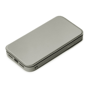 PGA iPhone 15 Pro用ガラスフリップケース グレー PG-23BGF04GY-イメージ1