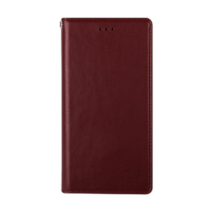 HANSMARE iPhone XS/X用手帳型スタンディングケース ワイン HAN10451I8-イメージ1