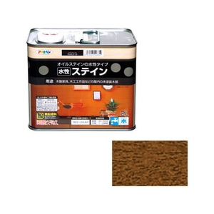 アサヒペン 水性ステイン 2L ウォルナット FC210PP-イメージ1