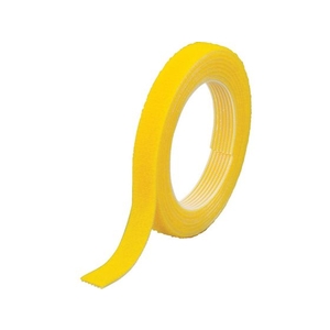 トラスコ中山 マジックバンド[[R下]]結束テープ両面 幅40mm×長さ5m黄 FC775GL-7542381-イメージ1