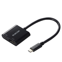 エレコム USB Type-C(TM) - DisplayPort(TM)変換アダプター USB PD(15cm) ブラック AD-CDPPDBK2