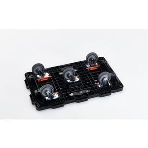 トラスコ中山 TRUSCO 連結式樹脂製平台車 ビートル 700×450 自在3輪 FC729HK-2063286-イメージ9