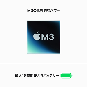 Apple 15インチMacBook Air： 8コアCPUと10コアGPUを搭載したApple M3チップ 16GB 512GB SSD スペースグレイ MXD13J/A-イメージ4