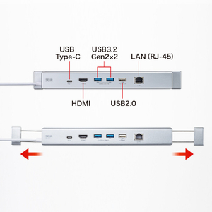 サンワサプライ Surface用ドッキングステーション USB-3HSS6S-イメージ6