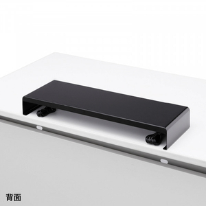 サンワサプライ 電源タップ+USBポート付き机上ラック(W600×D200) ブラック MR-LC202BKN-イメージ12